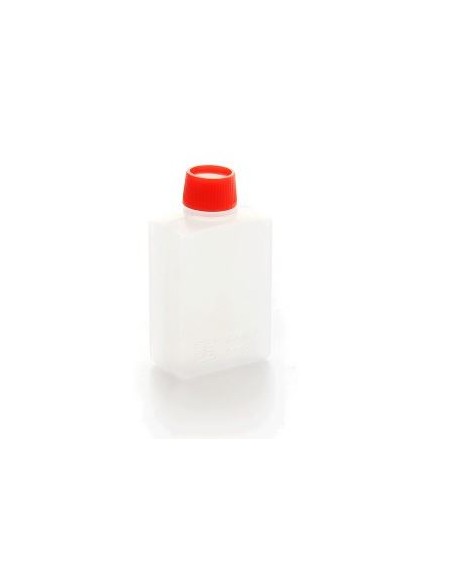BOUTEILLE PLASTIQUE AVEC BOUCHON ROUGE 30ML 100P