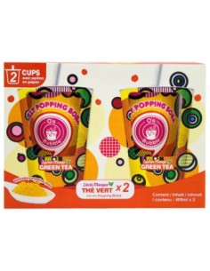 BUBBLE TEA POPPING BOBA LITCHI MANGUE 2*480ML