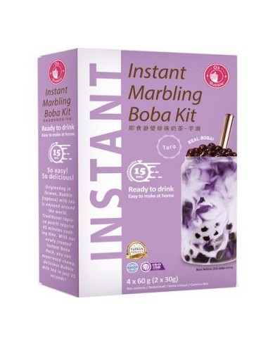 BUBBLE TEA INST TARO O'S BUBBLE 4*60G