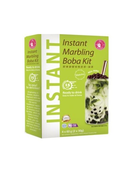 BUBBLE TEA INST MATCHA O'S BUBBLE 4*60G