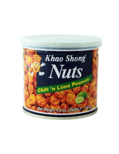 CACAHUETE AUX PIMENTS CITRON VERT KHAO SHONG 140G
