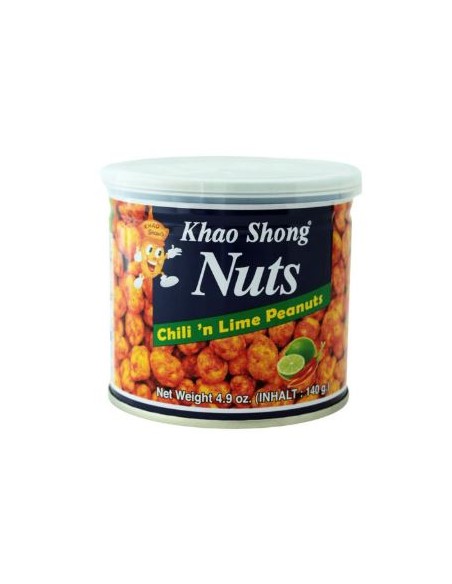 CACAHUETE AUX PIMENTS CITRON VERT KHAO SHONG 140G