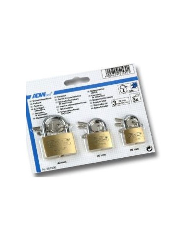 CADENAS 25-30-40 LOT DE 3
