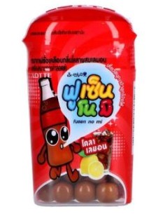 CHEWING GUM CITRON COLA LOTTE 15G*10/BLOC