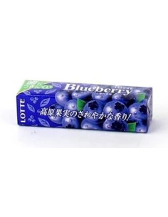 CHEWING GUM MYRTILLE LOTTE 15G*10/BLOC