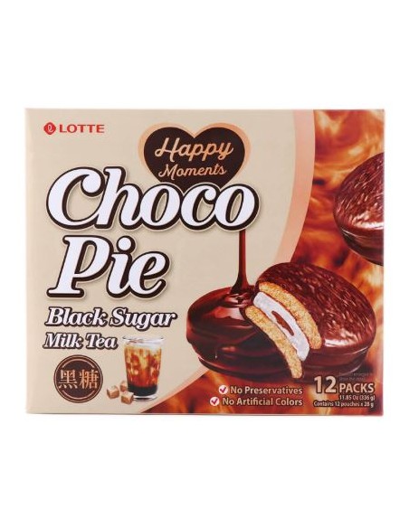 CHOCO PIE THE AU LAIT SUCRE NOIR LOTTE 336G