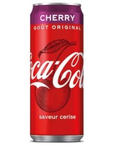 COCA COLA CERISE CANETTE 33CL