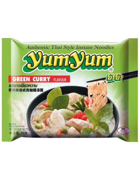 NOUILLE A.CURRY VERT YUM YUM 60G