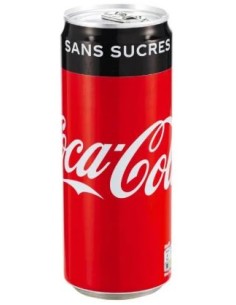 COCA COLA SANS SUCRE CANETTE 33CL