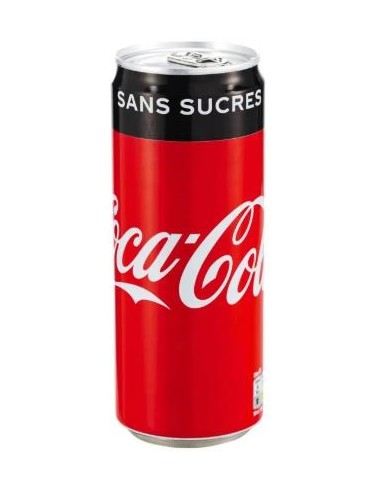 COCA COLA SANS SUCRE CANETTE 33CL*24/PACK