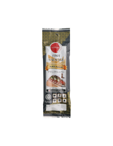 SAUCISSE POISSON AU POIVRE NOIR SANRIKU 180G