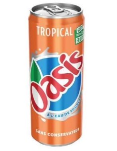 BOISSON OASIS TROPICAL CANETTE 33CL