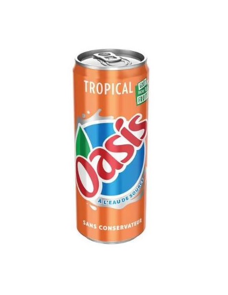 BOISSON OASIS TROPICAL CANETTE 33CL