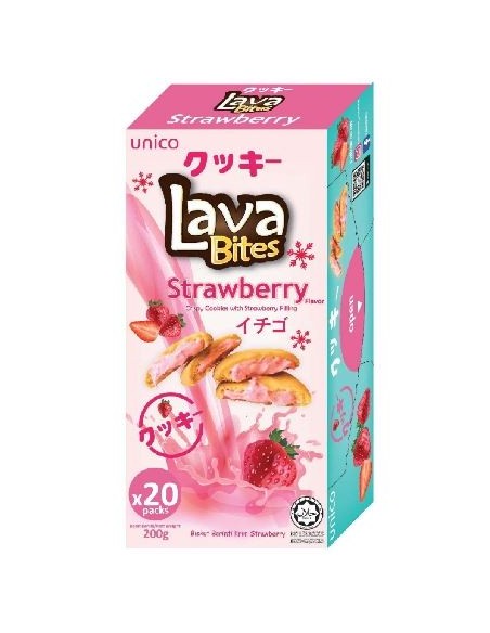 COOKIE LAVA BITES FRAISE 120G