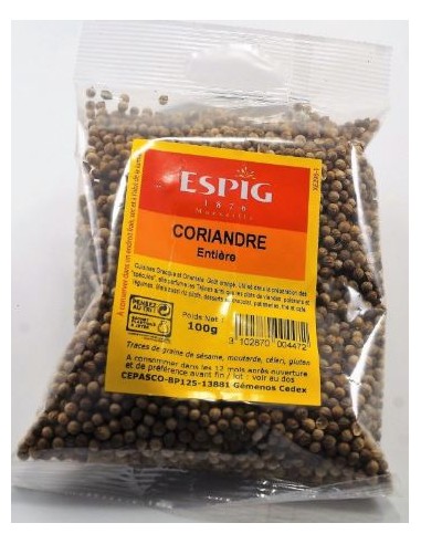CORIANDRE GRAIN ESPIG 100G