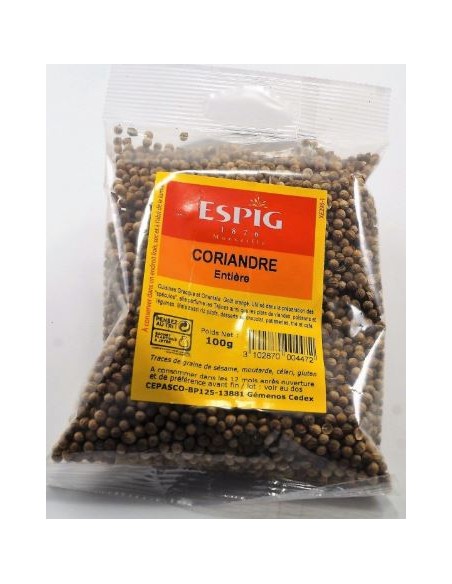 CORIANDRE GRAIN ESPIG 100G