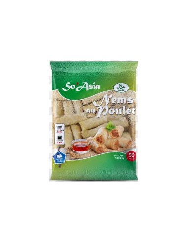 NEM POULET HALAL SO ASIA SFPA 50P 6 CT