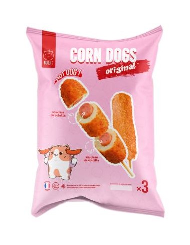 CORN DOG SAUCISSE MOZARELLA BUDJI 330G*5/CT