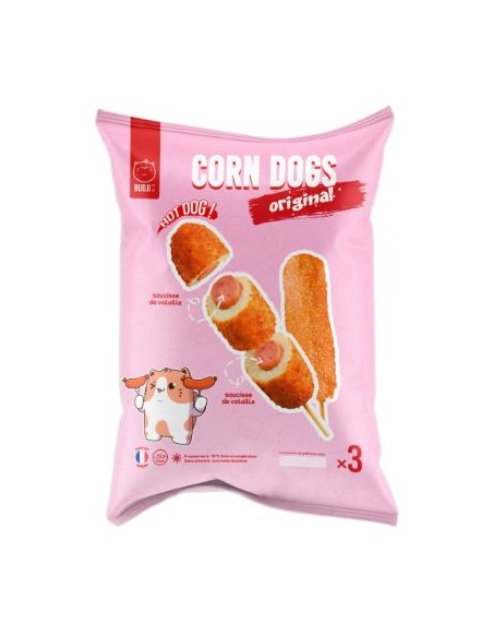CORN DOG SAUCISSE MOZARELLA BUDJI 330G*5/CT