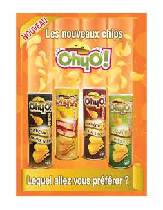 CHIPS PIMENT DOUX OHYO 160G