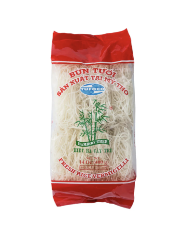 VERMI RIZ BUN TUOI BAMBOU 8PC ROUGE 400G*30/CT