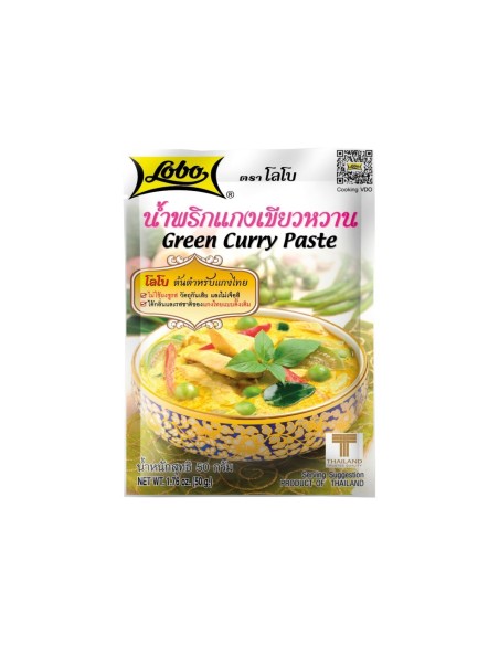 PATE CURRY VERT LOBO 50G*20/CT