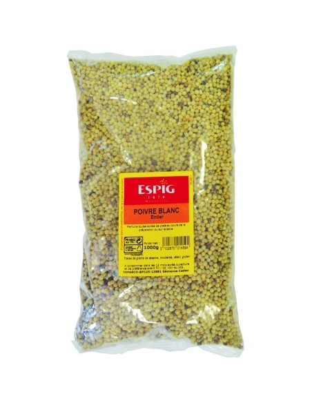 POIVRE BLANC CONCASSE ESPIG 1KG