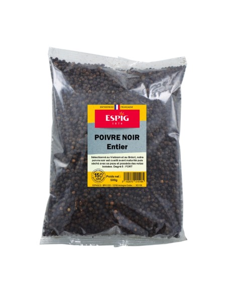 POIVRE NOIR ENTIER ESPIG 500G