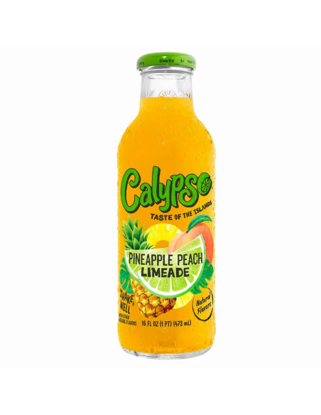 LIMONADE ANANAS PECHE CALYPSO 473ML
