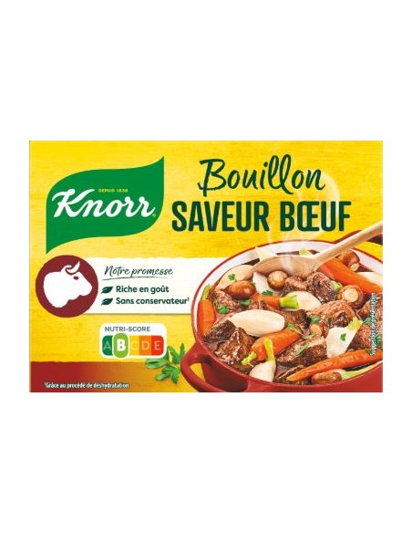 CUBE DE BOUILLON BOEUF KNORR 20G