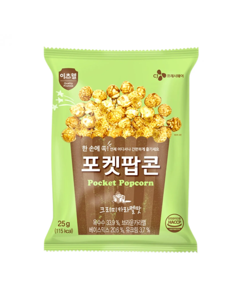POPCORN POCKET CARAMEL IT'S WELL 25G