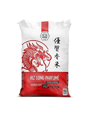 RIZ LONG CAMBODGE DRAGON ROUGE 20KG