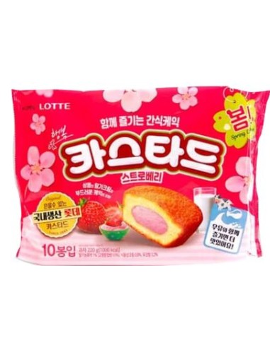 CUSTARD FRAISE KOREA  LOTTE 220G