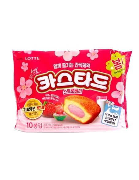 CUSTARD FRAISE KOREA  LOTTE 220G