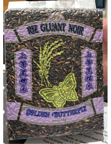 RIZ GLUANT NOIR BUTTERFLY 1KG