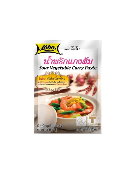 PATE CURRY LEGUME AIGRE DOUCE LOBO 50G