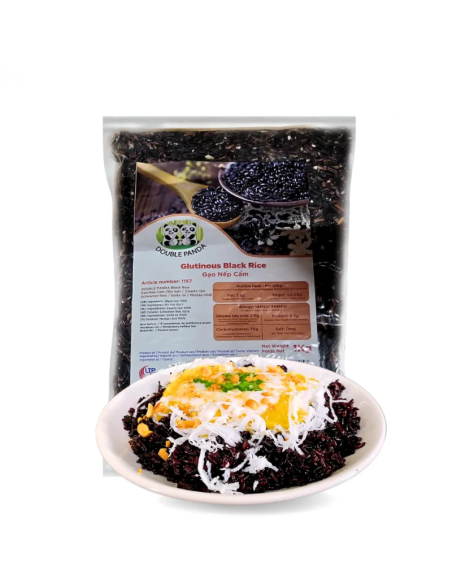 RIZ GLUANT NOIR DOUBLE PANDA 1KG