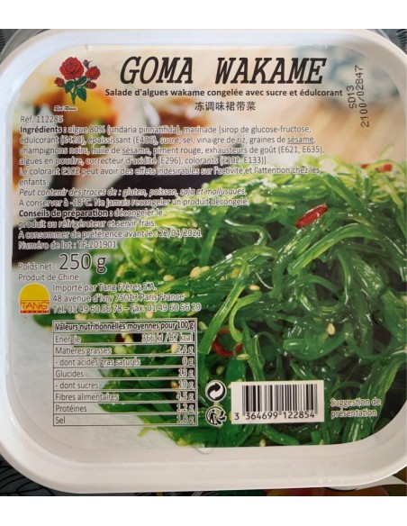 SALADE WAKAME CONGELE RED ROSE 250G