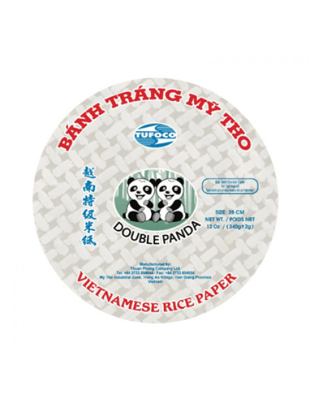 GALETTE POUR ROULEAUX PRINTEMPS PANDA 28CM 340G