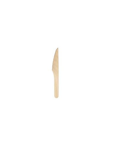 COUTEAUX BOIS 16,5CM 100P