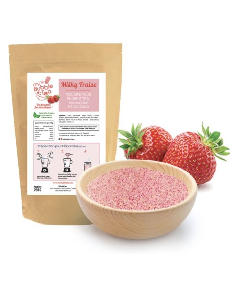 PREPARATION POUDRE BUBBLE TEA A PESER