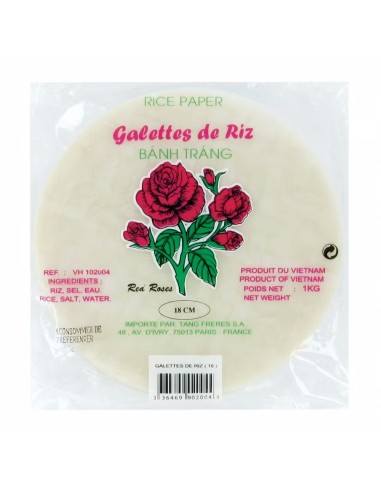 GALETTE ROSE 18CM 400G*50/CT