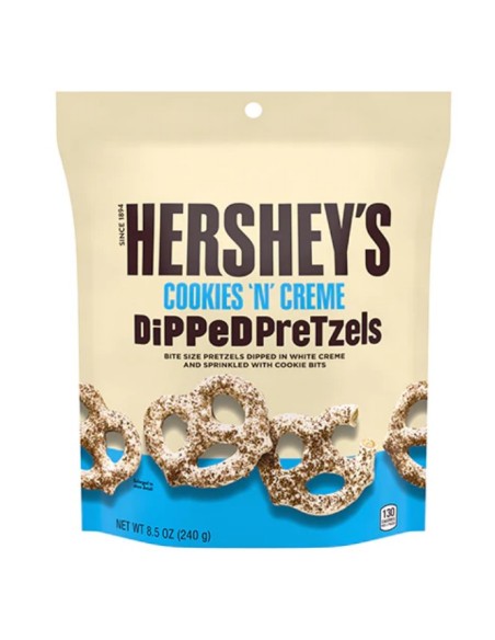 COOKIES CREME DIPPED PRETZELS HERSHEY 120G