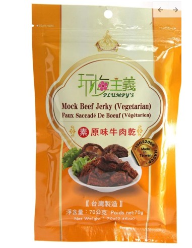 VEGAN BOEUF SECHE PLUMPY'S 70G*30/CT