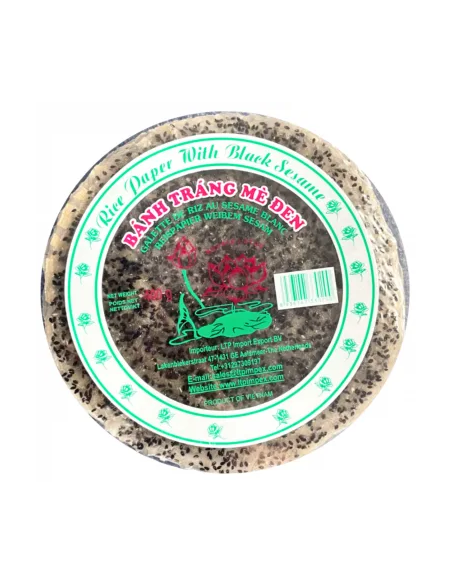 GALETTE SESAME NOIR DOUBLE LOTUS 22CM 400G