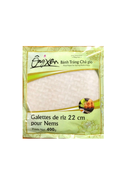 GALETTE ONG XEN POUR NEM 22CM 400G*20/CT