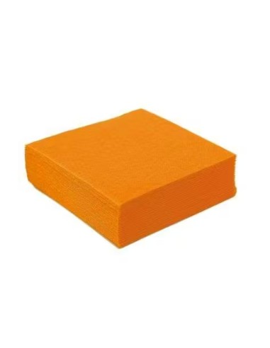 SERVIETTE 40X40 ORANGE 100P*24/CT