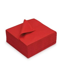 SERVIETTE 39X39 ROUGE 100P*18/CT