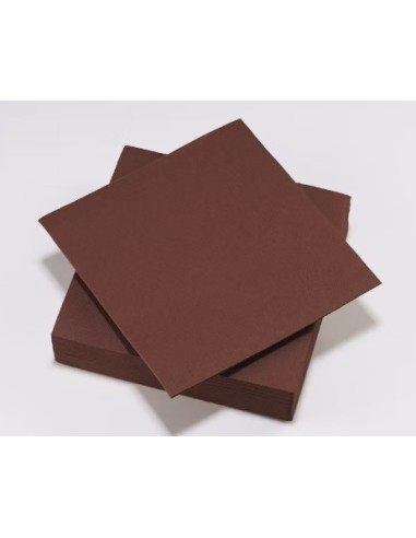 SERVIETTE 40X40 CHOCOLAT 100P*24/CT