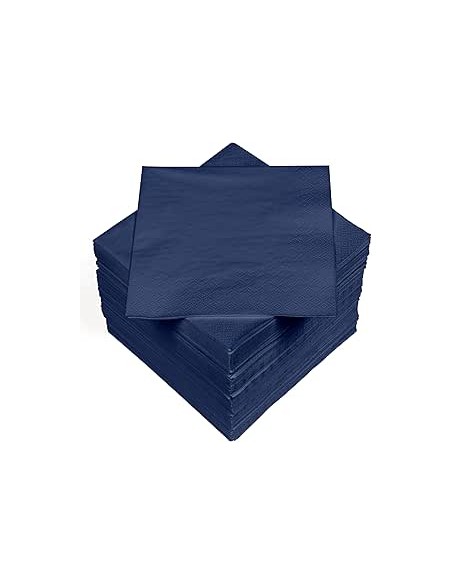 SERVIETTE 40X40 BLEU MARINE 100P*24/CT